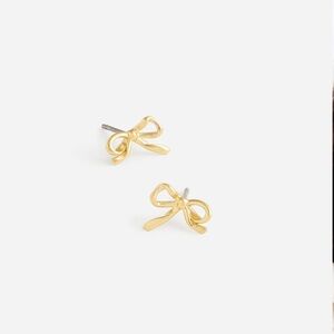 NWT Madewell Gold Bow Earrings